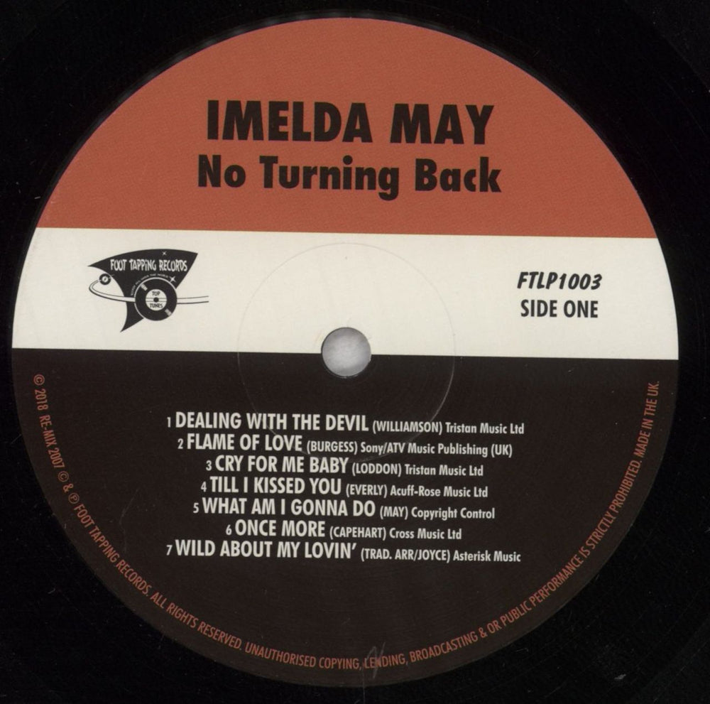 Imelda May No Turning Back + Opened Shrink UK vinyl LP album (LP record) IM-LPNO845125