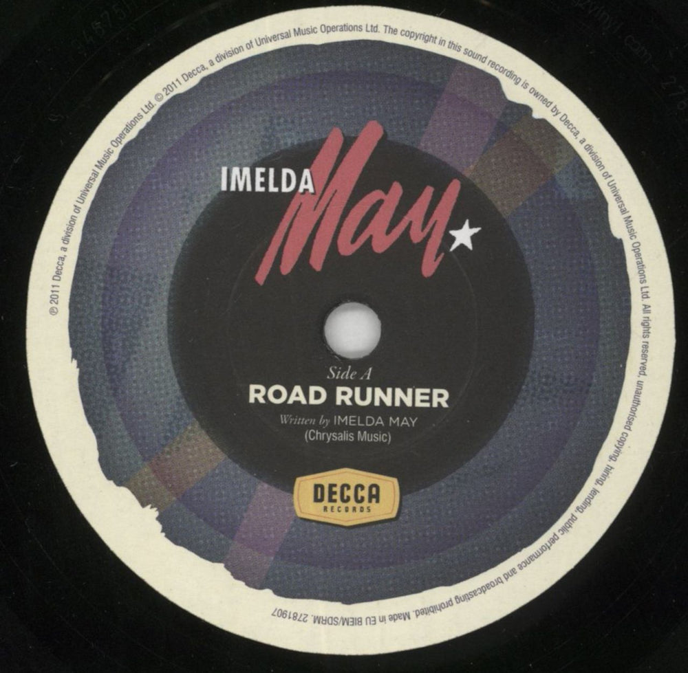 Imelda May Road Runner UK 7" vinyl single (7 inch record / 45) IM-07RO850932