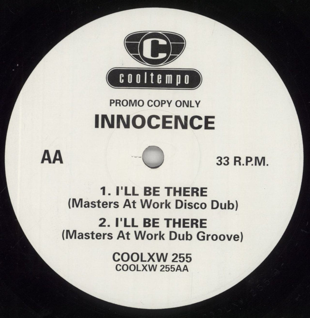 Innocence I'll Be There UK Promo 12" vinyl single (12 inch record / Maxi-single) NNI12IL860018