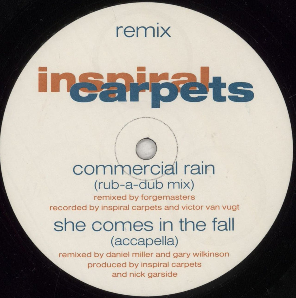 Inspiral Carpets Commerical Rain - Remix - Barcode Stickered UK 12" vinyl single (12 inch record / Maxi-single) INS12CO287783