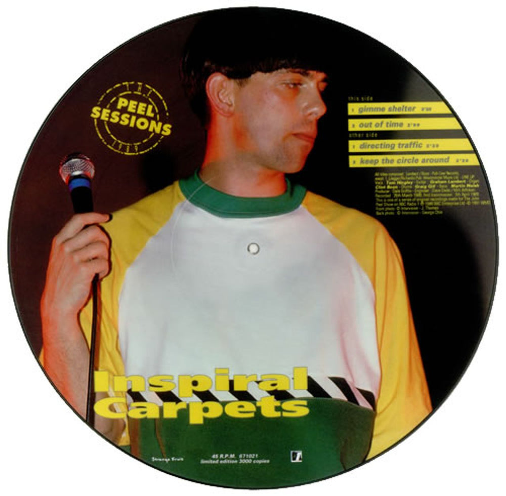 Inspiral Carpets Peel Sessions 1989 UK 12" vinyl picture disc (12 inch picture record) INS2PPE31508