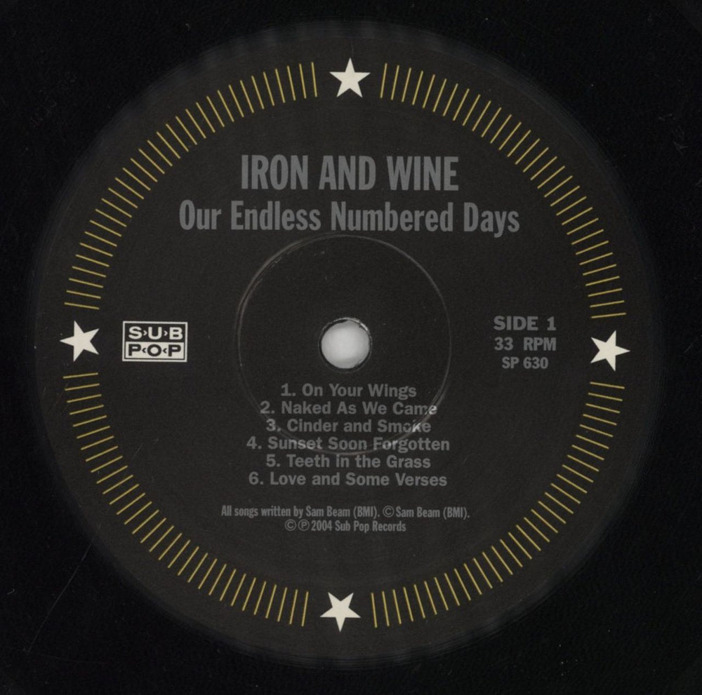 Iron & Wine Our Endless Numbered Days US vinyl LP album (LP record) IWILPOU766910