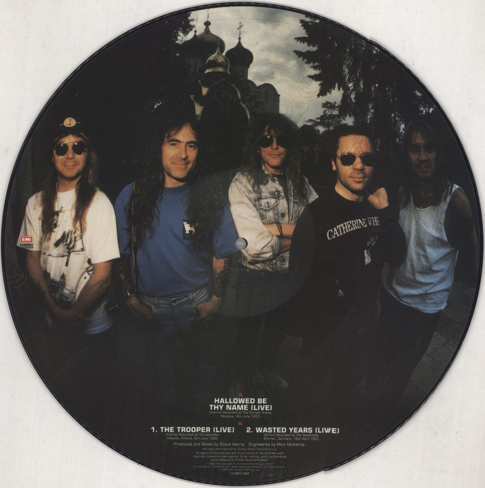 Iron Maiden Hallowed Be Thy Name UK 12" vinyl picture disc (12 inch picture record)