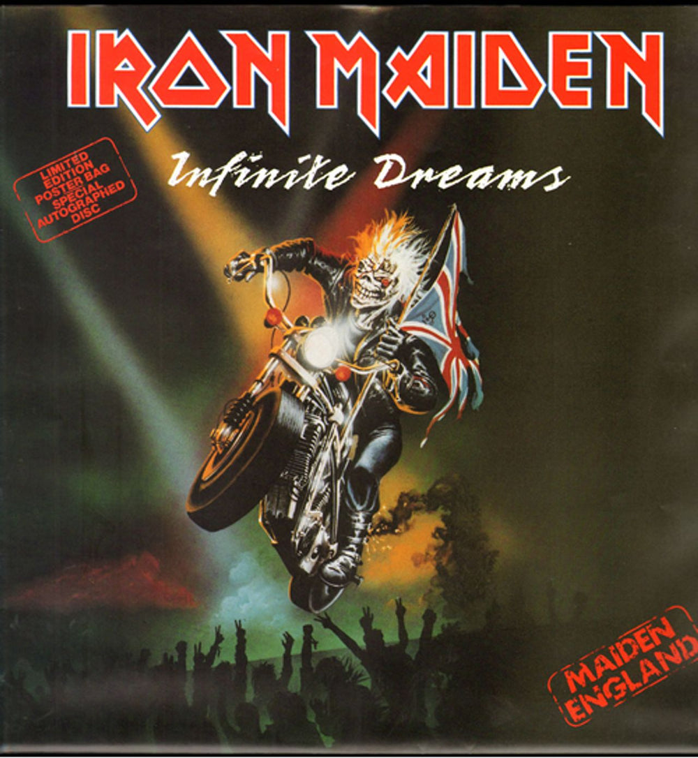 Iron Maiden Infinite Dreams - Poster Sleeve UK 12" vinyl single (12 inch record / Maxi-single) 12EMP117