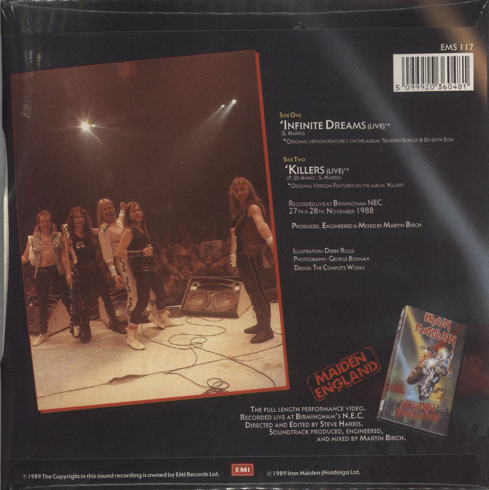 Iron Maiden Infinite Dreams - Sealed - EX UK 7" vinyl single (7 inch record / 45) 5099920360481'1989