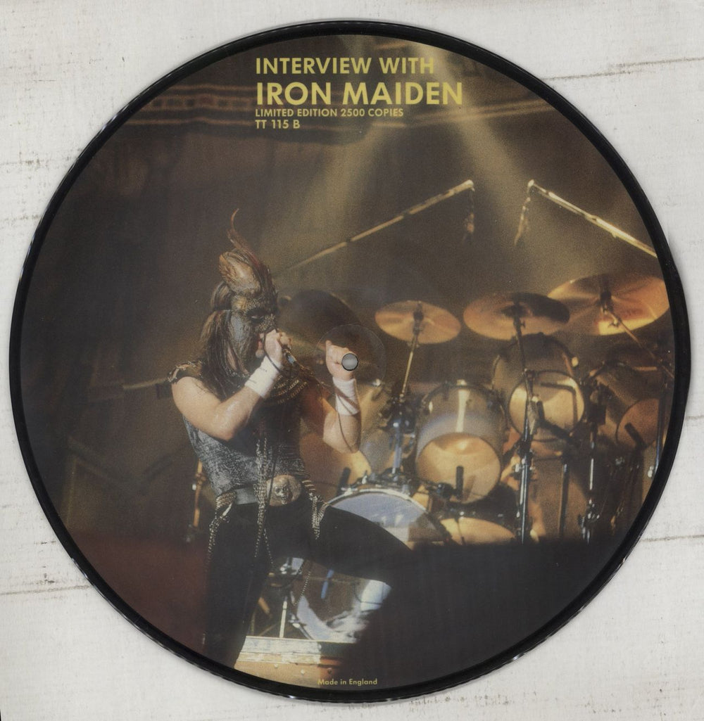 Iron Maiden Interview Picture Disc UK picture disc LP (vinyl picture disc album) IROPDIN26426