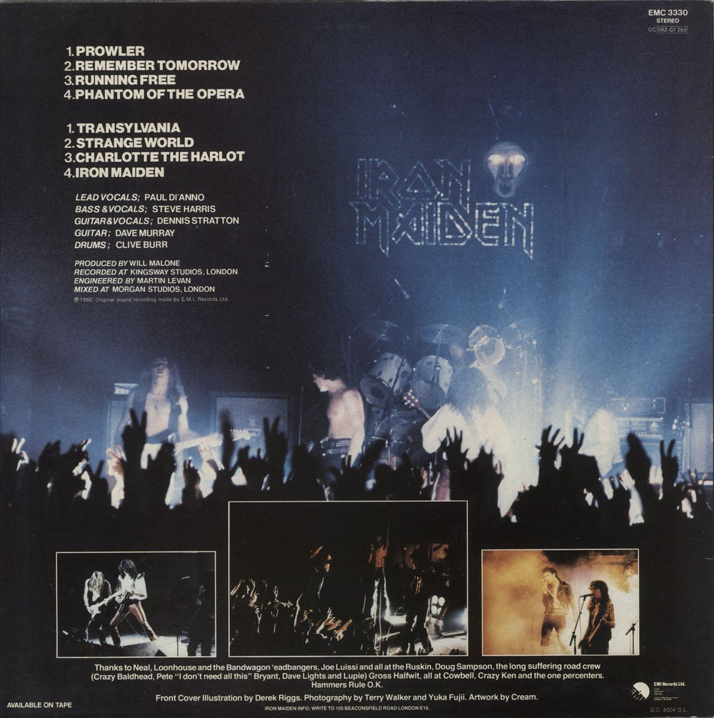 Iron Maiden Iron Maiden - RRP Stickered - EX UK vinyl LP album (LP record)