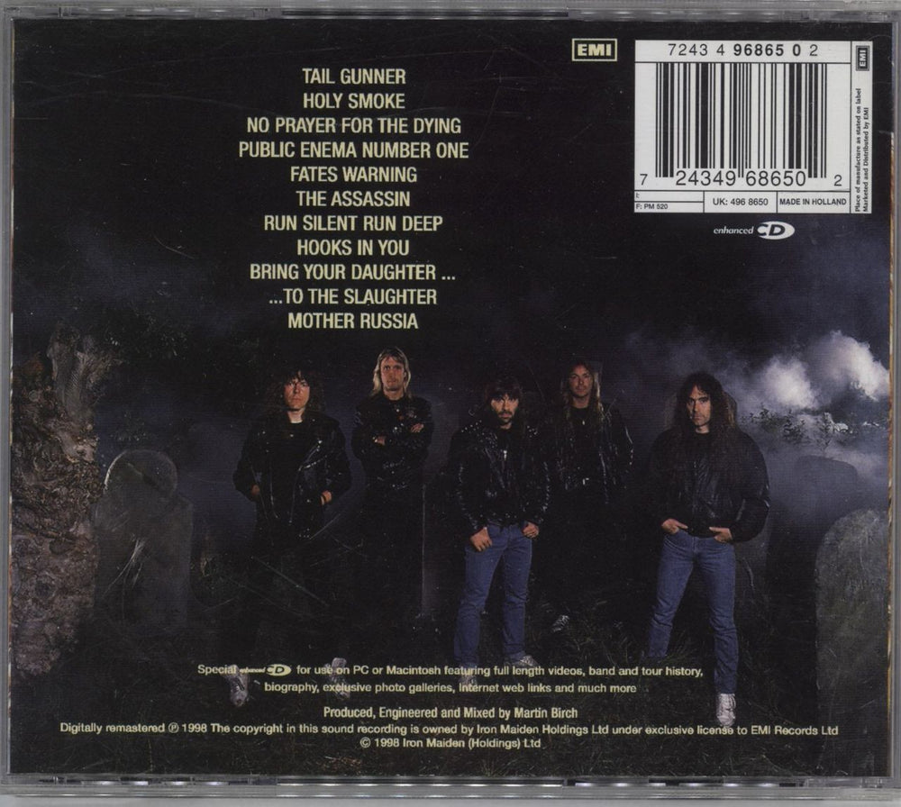 Iron Maiden No Prayer For The Dying UK CD album (CDLP) 724349686502