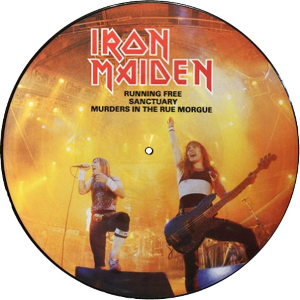 Iron Maiden Running Free UK 12" vinyl picture disc (12 inch picture record) 12EMIP5532