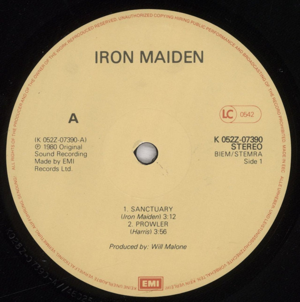 Iron Maiden Sanctuary - Uncensored - VG Dutch 12" vinyl single (12 inch record / Maxi-single) IRO12SA835757