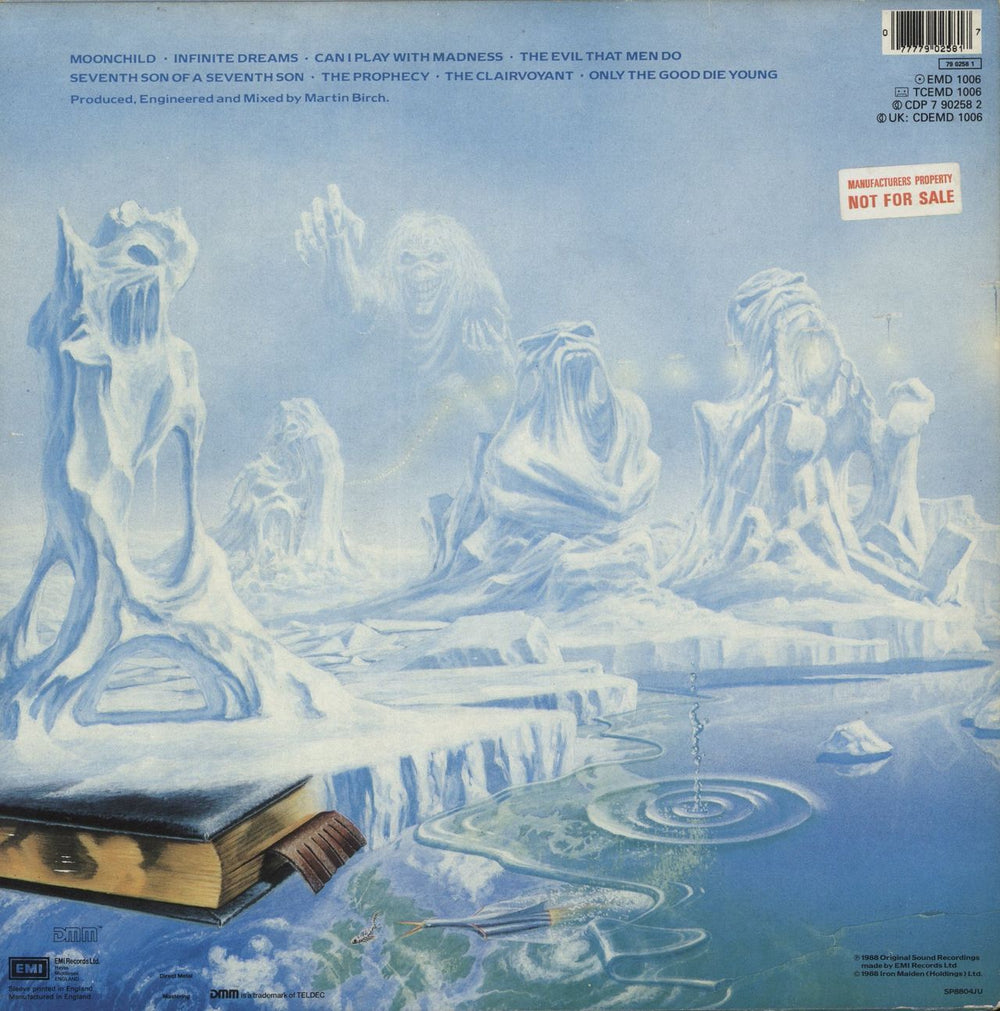 Iron Maiden Seventh Son Of A Seventh Son + Inner - Factory Sample UK Promo vinyl LP album (LP record) 077779025817