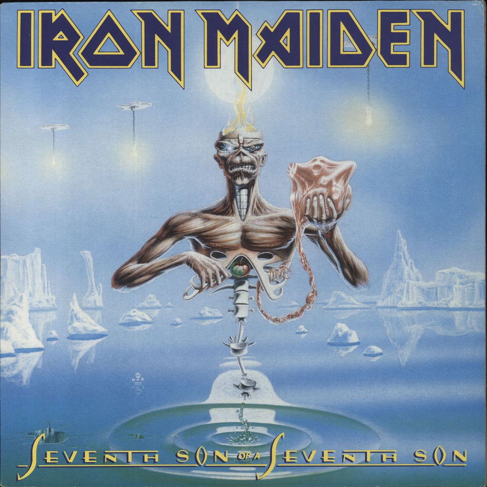 Iron Maiden Seventh Son Of A Seventh Son + Inner UK vinyl LP album (LP record) EMD1006