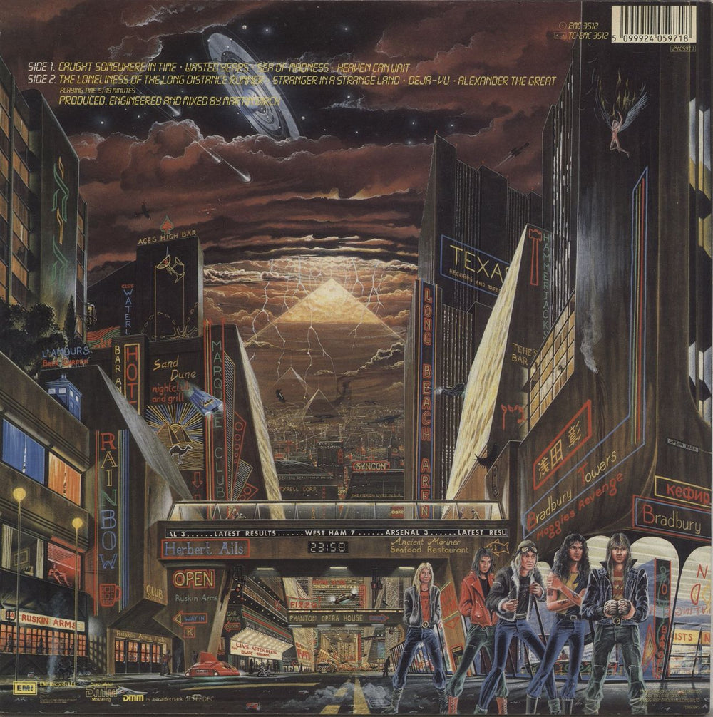 Iron Maiden Somewhere In Time - EX UK vinyl LP album (LP record) 5099924059718