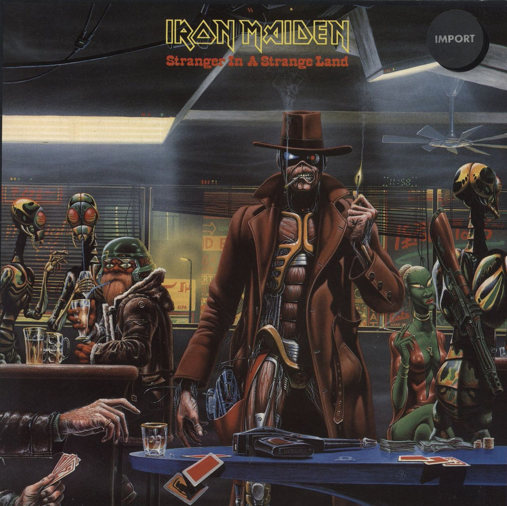 Iron Maiden Stranger In A Strange Land - EX Dutch 12" vinyl single (12 inch record / Maxi-single) K0602015516