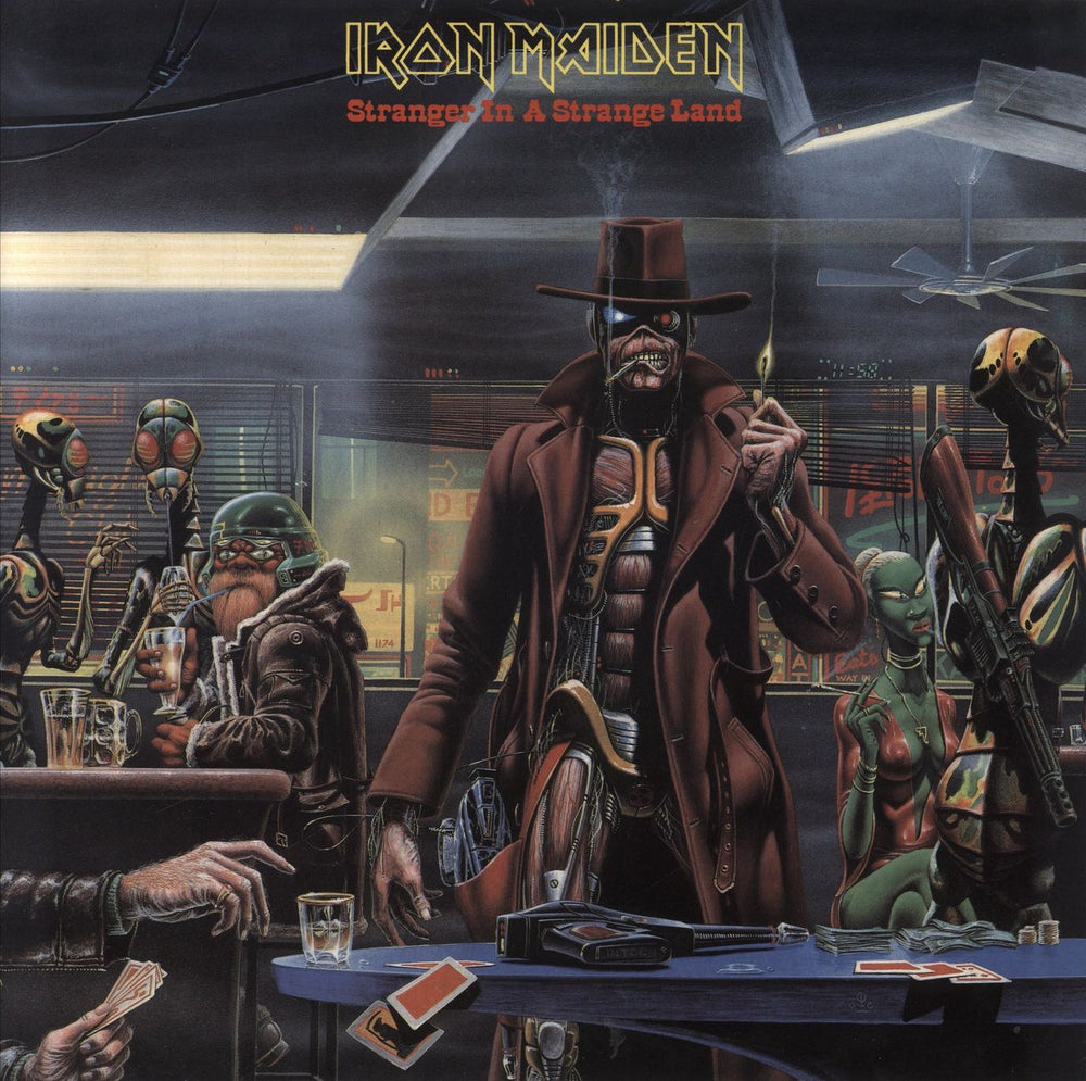 Iron Maiden Stranger In A Strange Land UK 12" vinyl single (12 inch record / Maxi-single) 12EMI5589