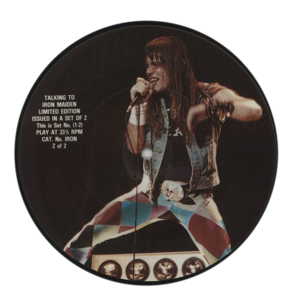 Iron Maiden Talking To Iron Maiden UK 7" vinyl picture disc (7 inch picture disc single)