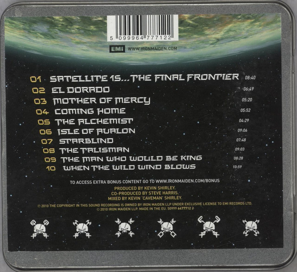 Iron Maiden The Final Frontier UK CD album (CDLP) 5099964777122