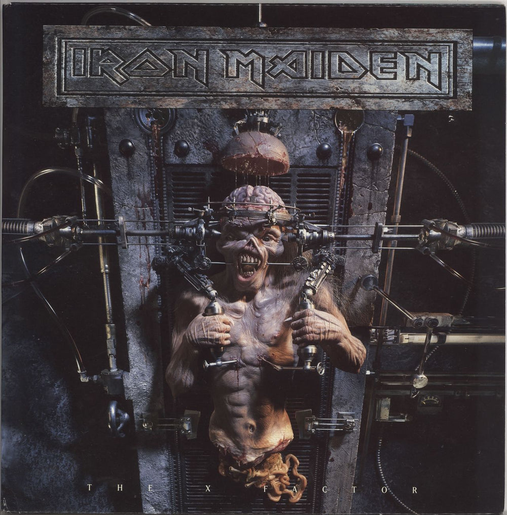Iron Maiden The X Factor - Clear Vinyl + Insert - EX UK 2-LP vinyl record set (Double LP Album) EMD1087