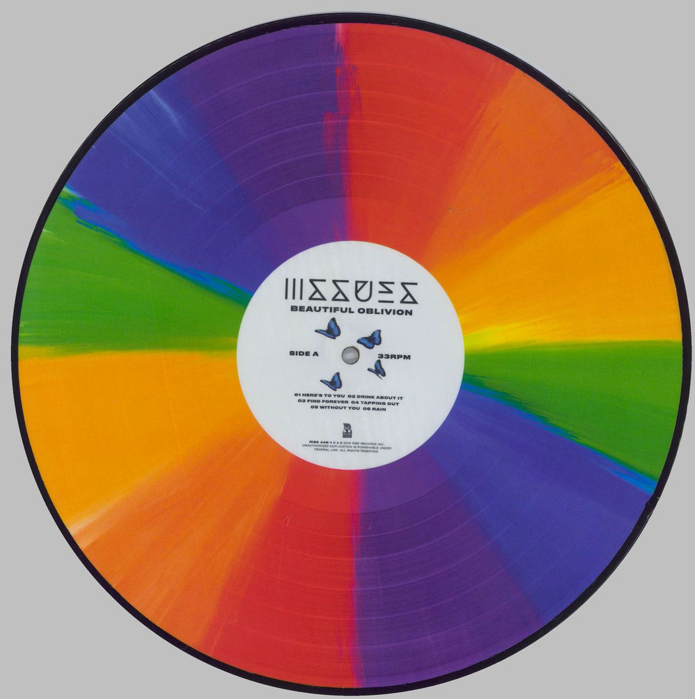 Issues Beautiful Oblivion - Rainbow Picture Disc US picture disc LP (vinyl picture disc album) 4S4PDBE823389