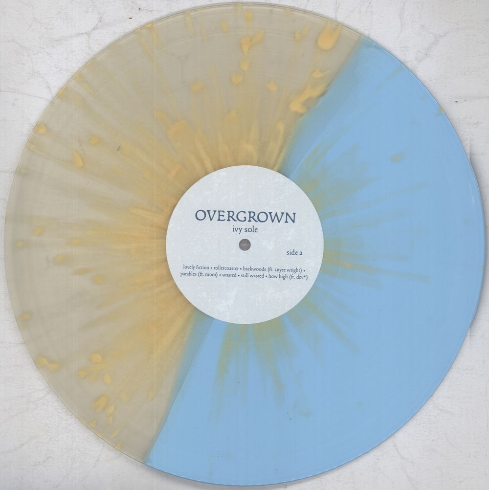 Ivy Sole Overgrown - 180gm Blue & Clear Vinyl With Yellow Splatter US vinyl LP album (LP record) 6W7LPOV823992