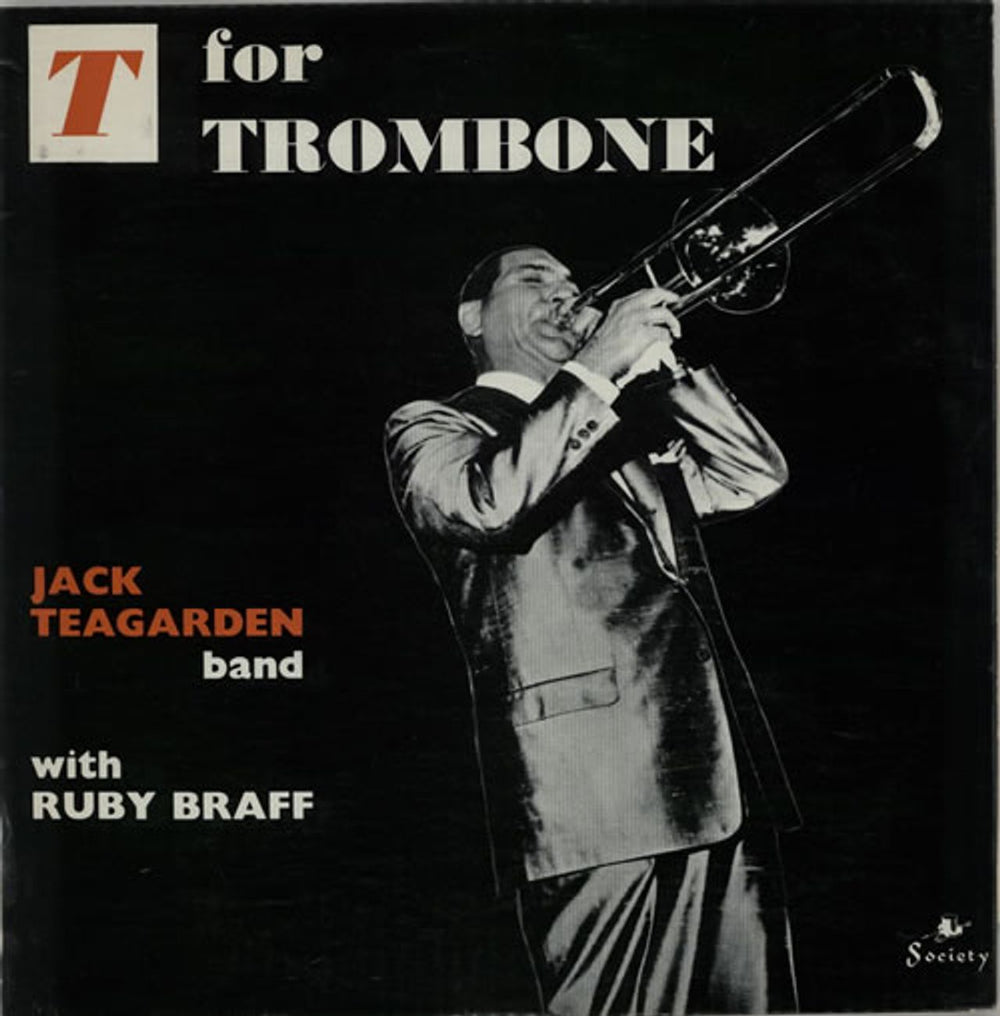 Jack Teagarden T For Trombone UK vinyl LP album (LP record) SOC922