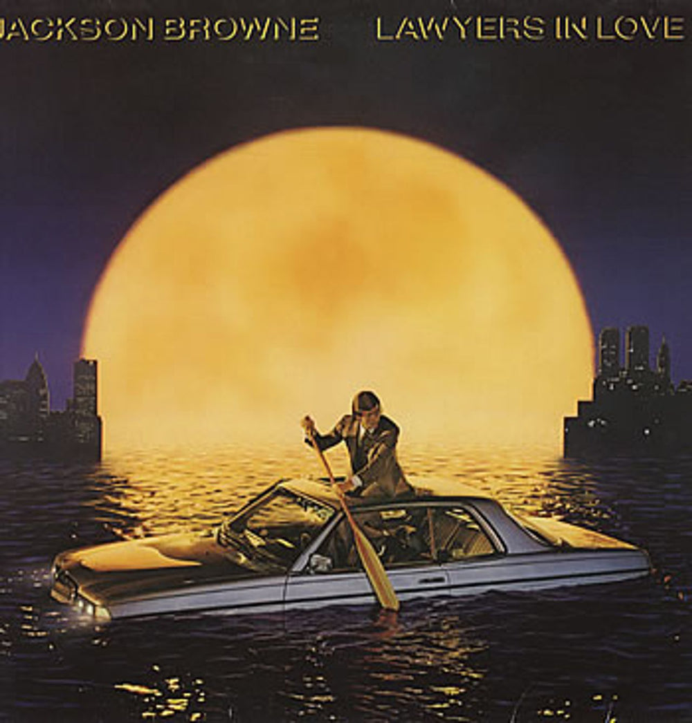 Jackson Browne Lawyers In Love German vinyl LP album (LP record) 96-0268-1