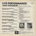 Jake Thackray Live Performance! UK vinyl LP album (LP record)