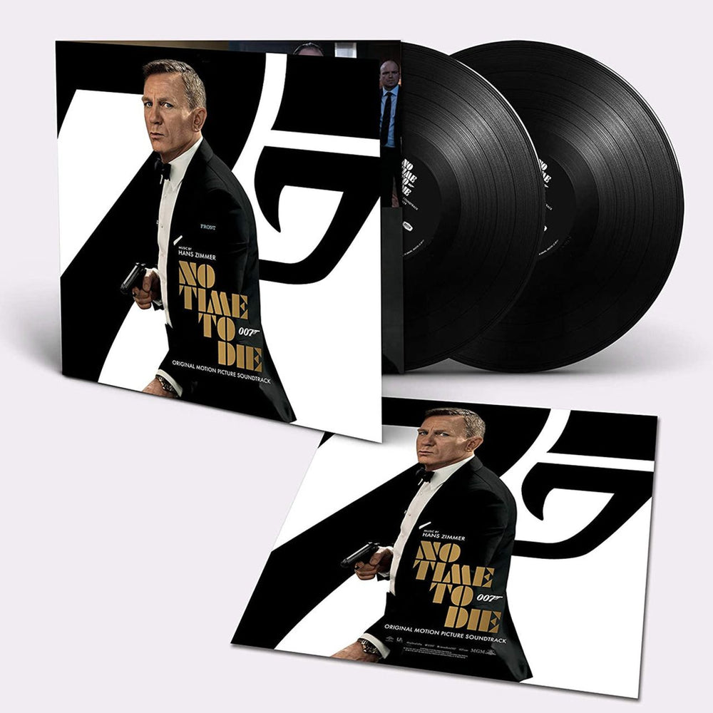 James Bond No Time To Die - Black Vinyl - Sealed UK 2-LP vinyl record set (Double LP Album) 0882338