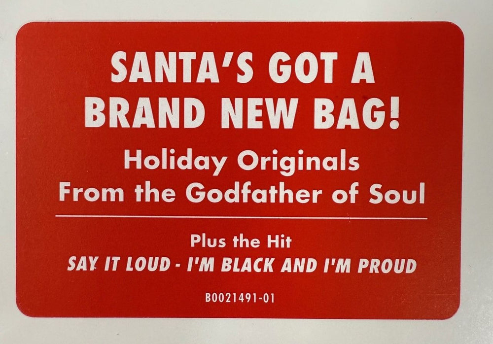 James Brown A Soulful Christmas - Black Vinyl + Santa's Got A Brand New Bag! Hype Sticker - Sealed US vinyl LP album (LP record) 602537972128