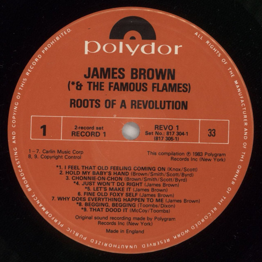 James Brown Roots Of A Revolution UK 2-LP vinyl record set (Double LP Album) JMB2LRO876570