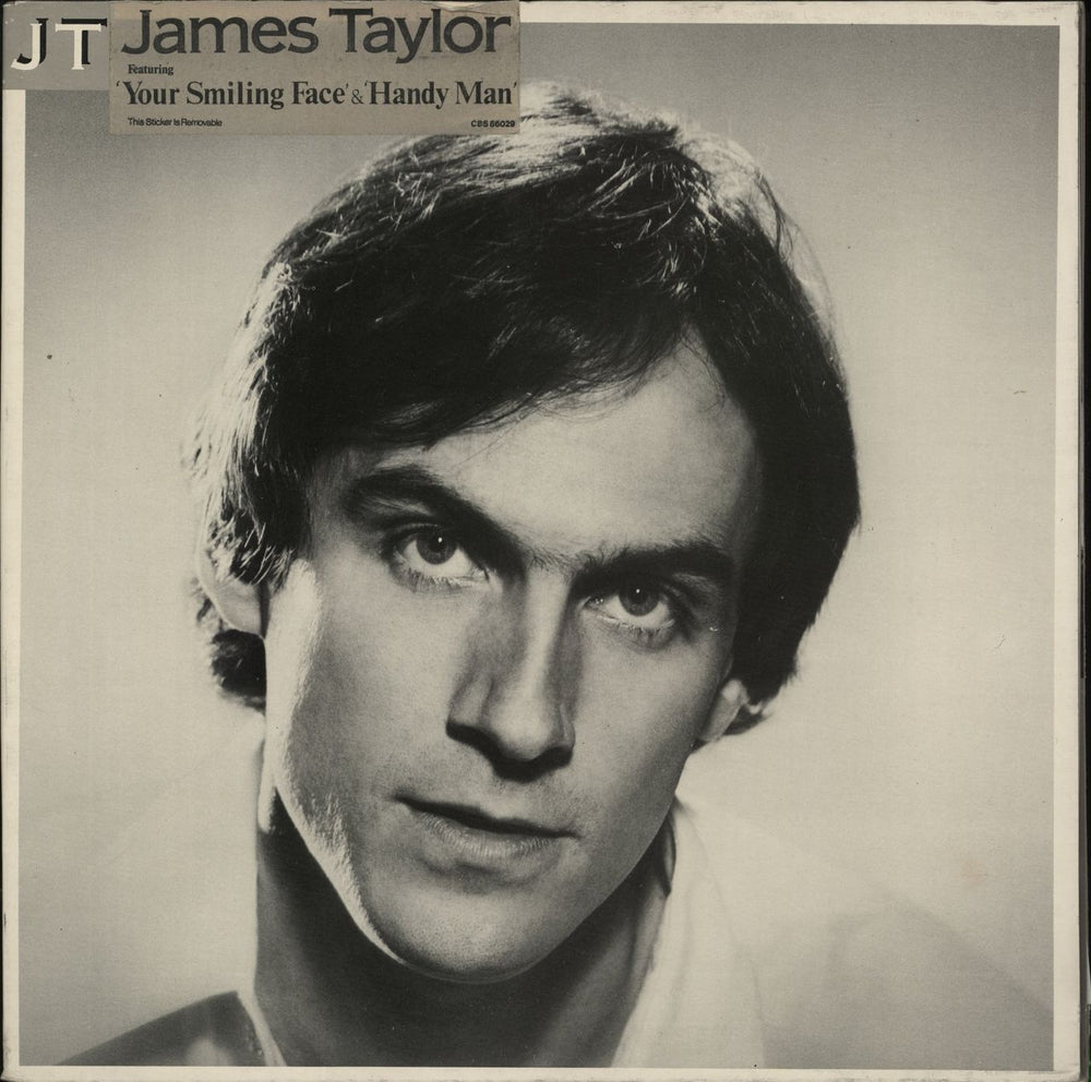 James Taylor JT - 2 Song Hypesticker UK vinyl LP album (LP record) CBS86029