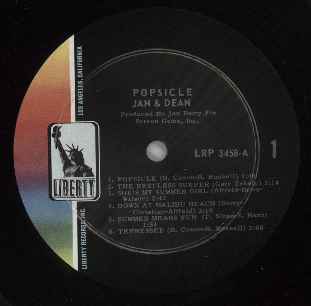 Jan & Dean Popsicle - Mono US vinyl LP album (LP record) JDELPPO78009