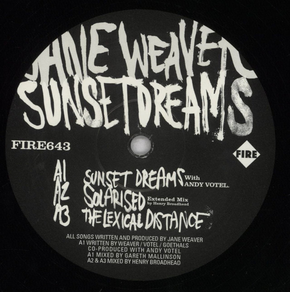 Jane Weaver Sunset Dreams - Shrink UK 12" vinyl single (12 inch record / Maxi-single) JBS12SU841764