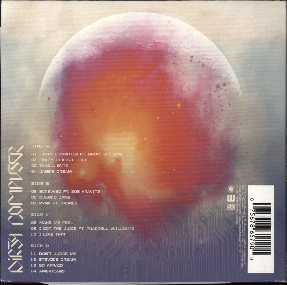 Janelle Monae Dirty Computer UK 2-LP vinyl record set (Double LP Album) 075678657900