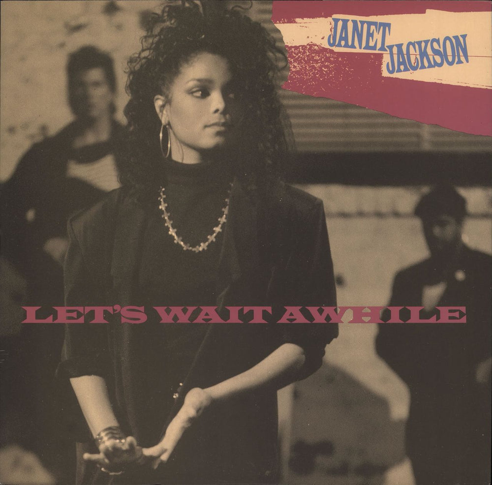 Janet Jackson Let's Wait Awhile UK 12" vinyl single (12 inch record / Maxi-single) USAT601