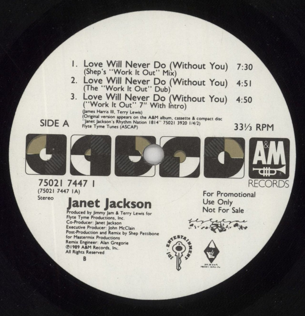Janet Jackson Love Will Never Do - Double Pack US Promo 12" vinyl single (12 inch record / Maxi-single) J-J12LO11743