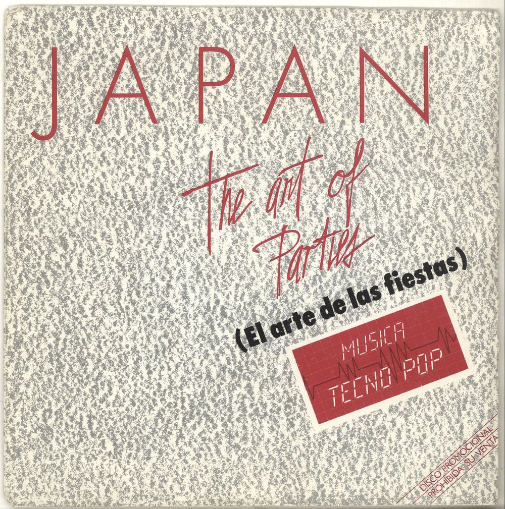 Japan El Arte De Las Fiestas Spanish Promo 7" vinyl single (7 inch record / 45) 0267