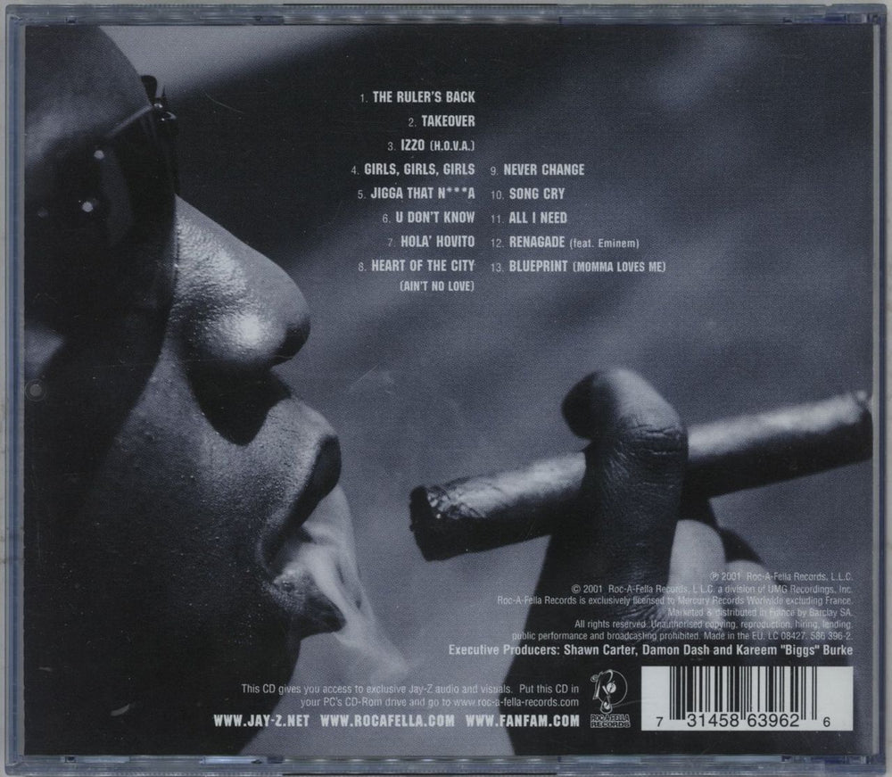 Jay-Z The Blueprint UK CD album (CDLP) 731458639626