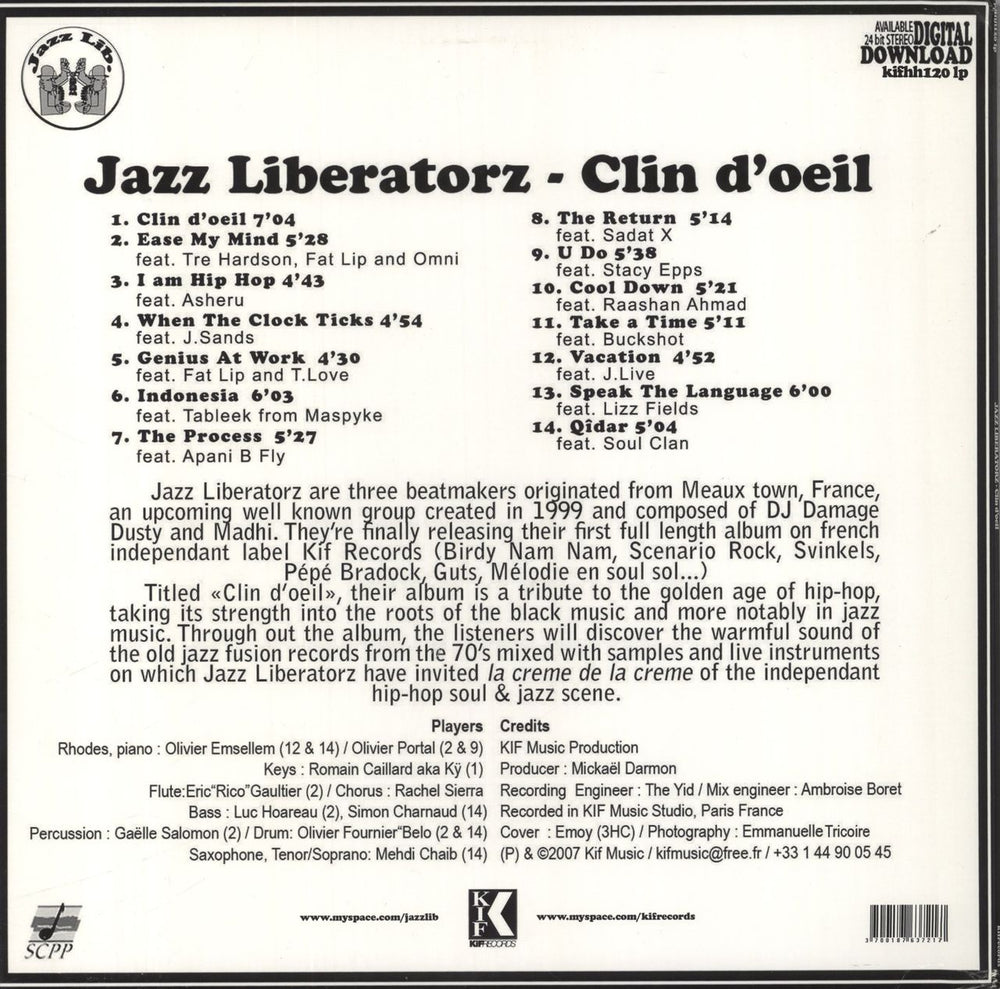 Jazz Liberatorz Clin D'Oeil French 2-LP vinyl record set (Double LP Album)