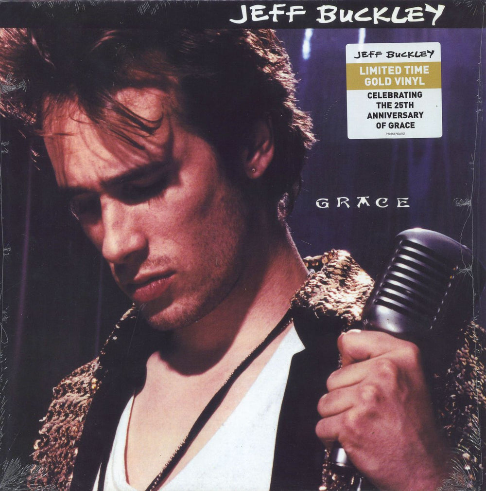 Jeff Buckley Grace - Gold Vinyl - Shrink UK vinyl LP album (LP record) 88985415691