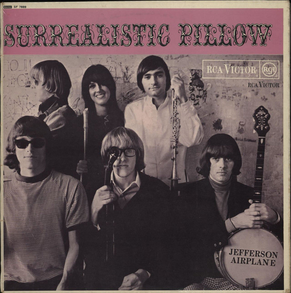 Jefferson Airplane Surrealistic Pillow - EX UK vinyl LP album (LP record) SF7889