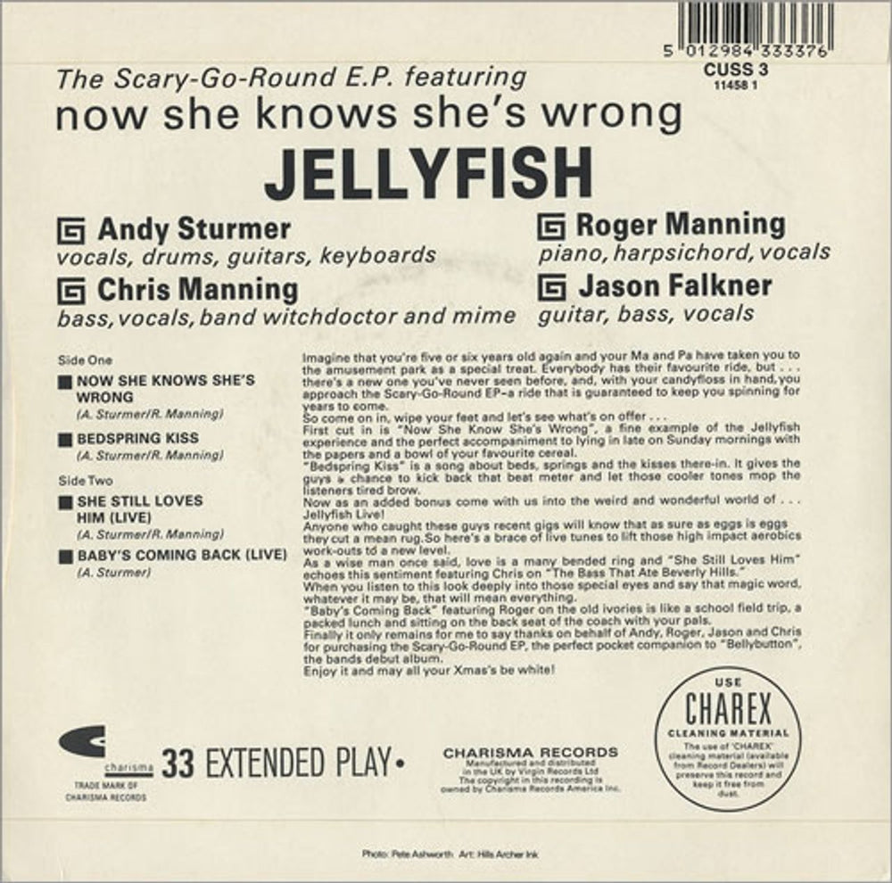 Jellyfish The Scary-Go-Round EP UK 7" vinyl single (7 inch record / 45) JEL07NO65127