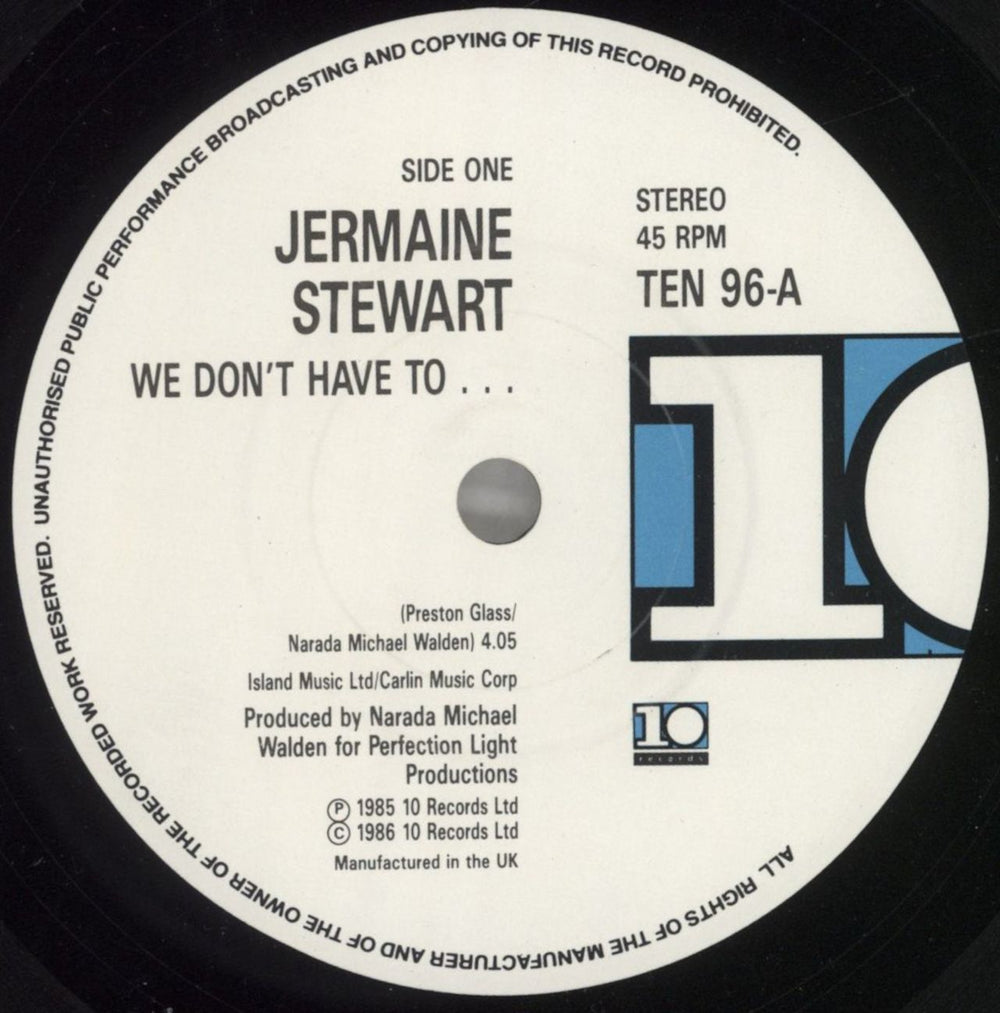 Jermaine Stewart We Don't Have To Take Our Clothes Off UK 12" vinyl single (12 inch record / Maxi-single) JMA12WE559233