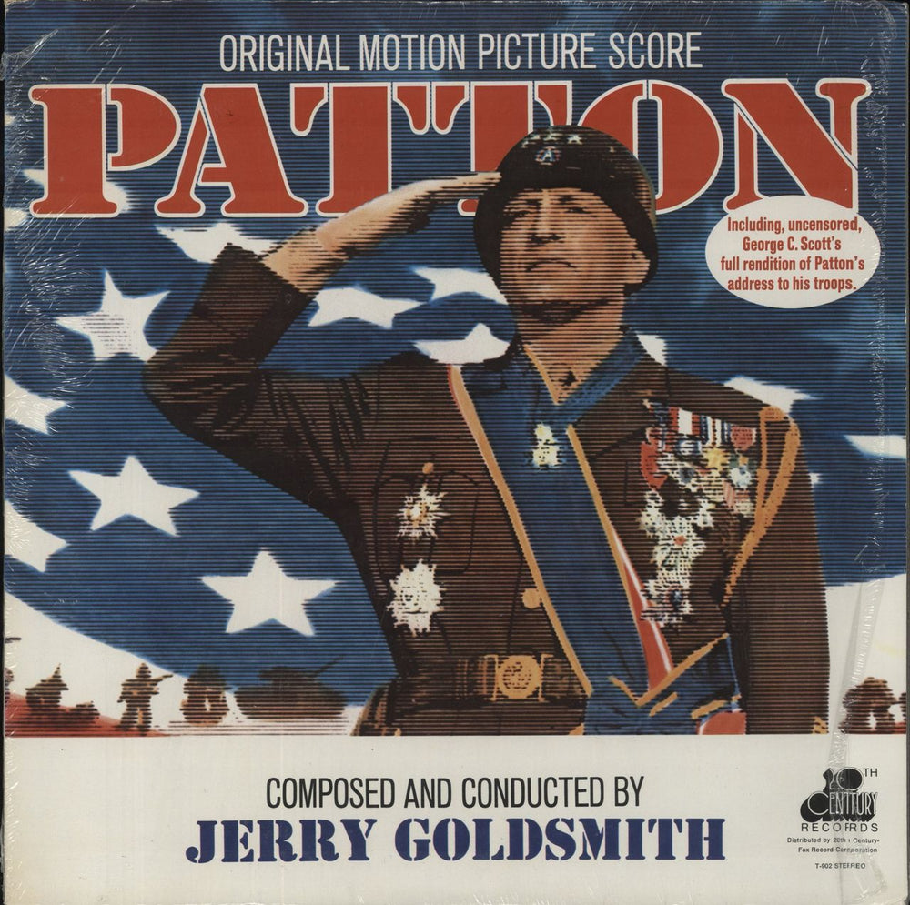 Jerry Goldsmith Patton US vinyl LP album (LP record) T-902
