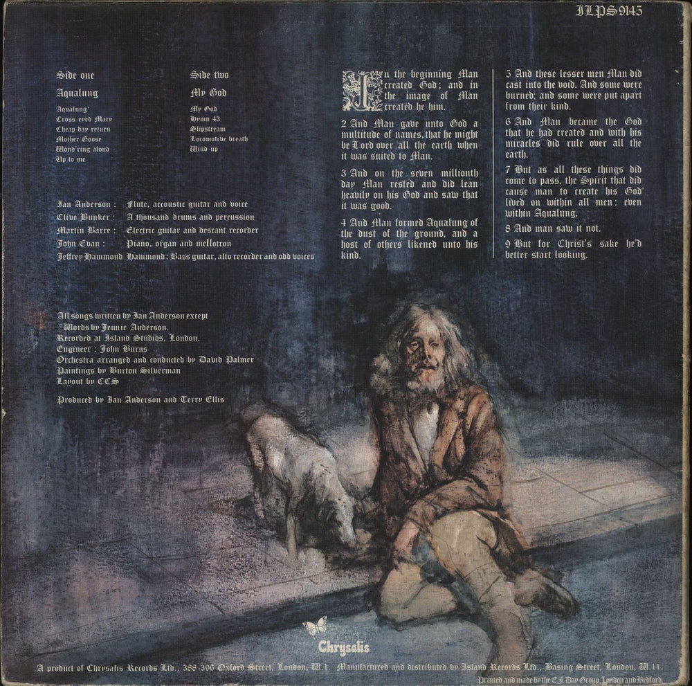 Jethro Tull Aqualung - 1st - VG UK vinyl LP album (LP record)