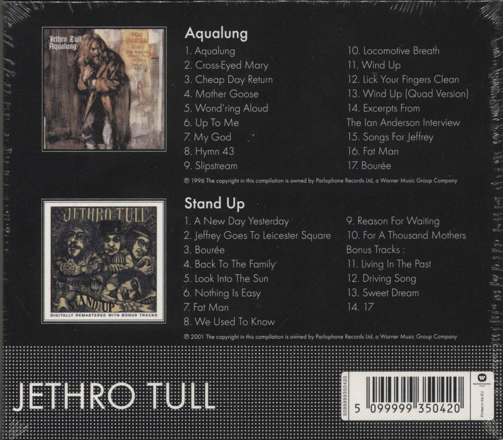 Jethro Tull Aqualung / Stand Up - Sealed French 2 CD album set (Double CD) 5099999350420