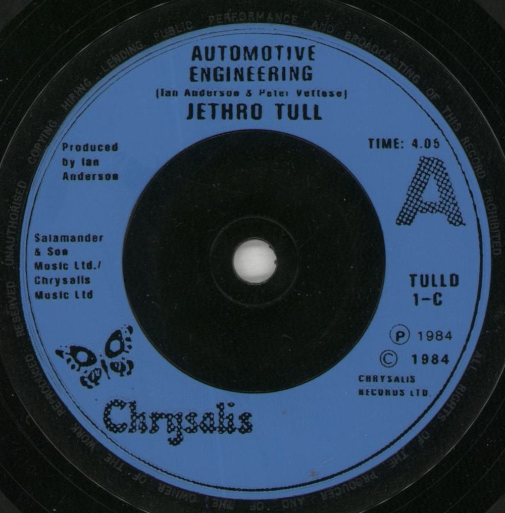 Jethro Tull Lap Of Luxury UK 7" vinyl single (7 inch record / 45) TUL07LA45340