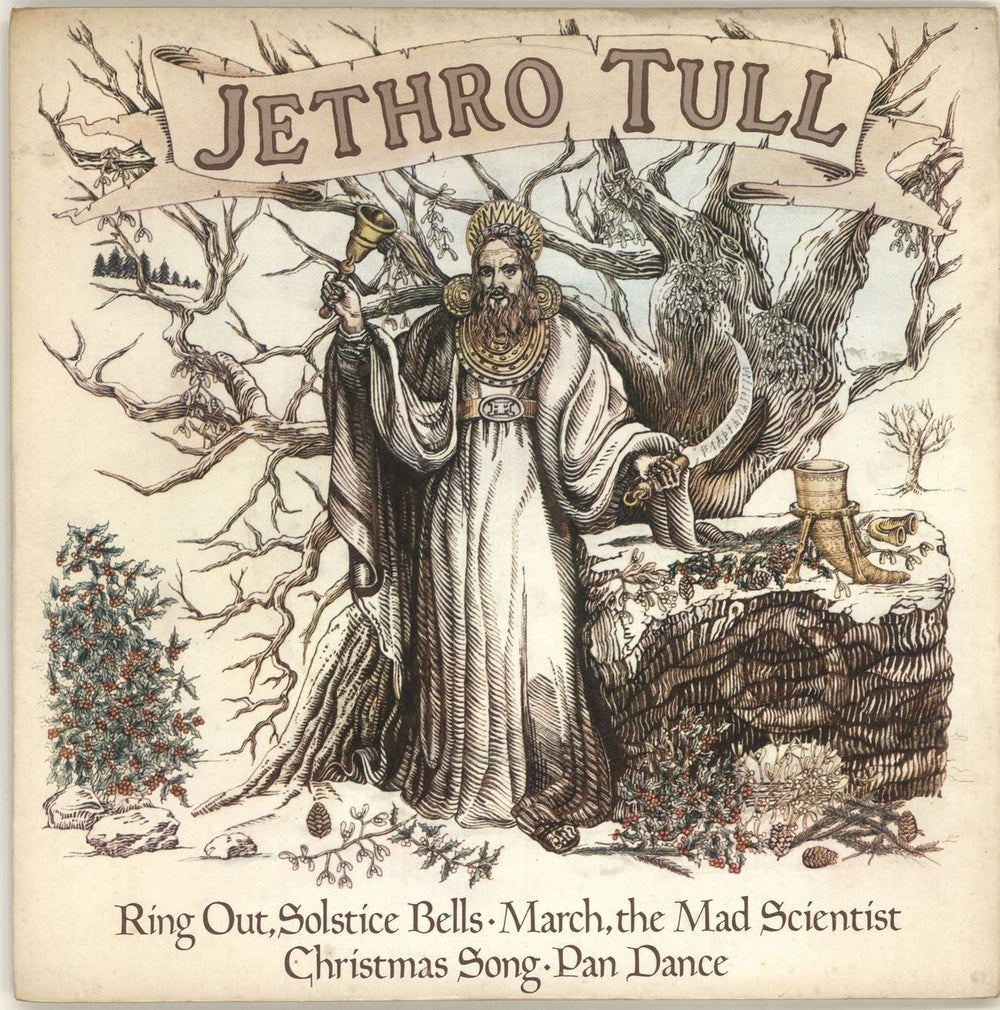 Jethro Tull Ring Out Solstice Bells EP - P/S UK 7" vinyl single (7 inch record / 45) CXP2