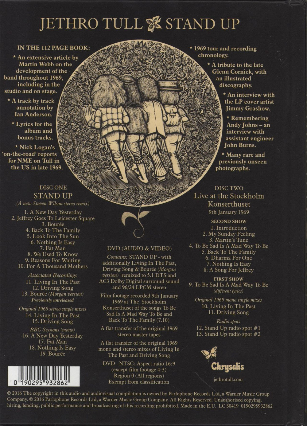 Jethro Tull Stand Up: The Elevated Edition UK CD Album Box Set 190295932862