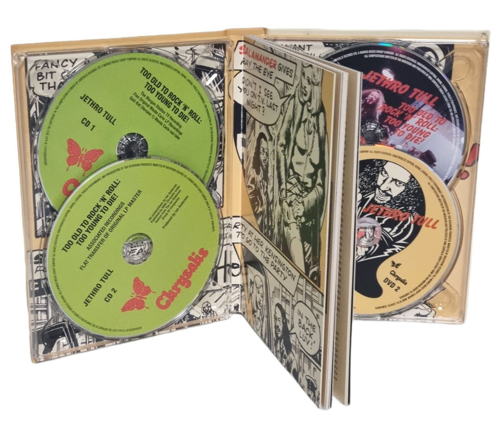 Jethro Tull Too Old To Rock 'n' Roll: Too Young To Die (TV Special Edition) UK 3-disc CD/DVD Set TUL3DTO771619